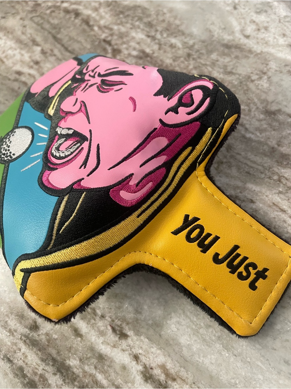 Happy  Gilmore - Go Home mallet head cover 
Graphic Putter Headcover